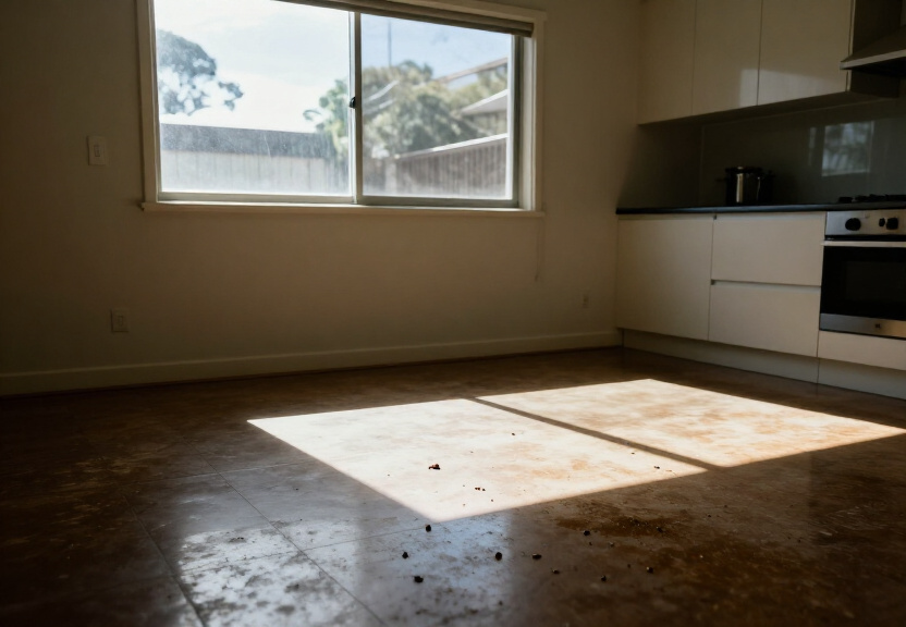 Cockroach infestation in an Elanora Heights kitchen before treatment