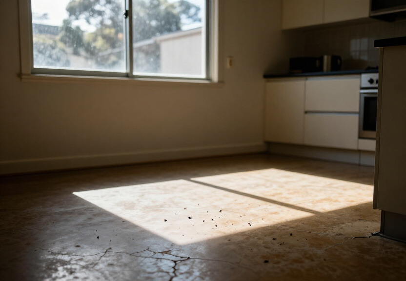 Rodent droppings in a roof void in Elanora Heights before treatment
